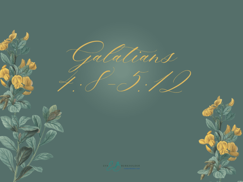Galatians 4:8–5:12: We Are Free in&nbsp;Christ