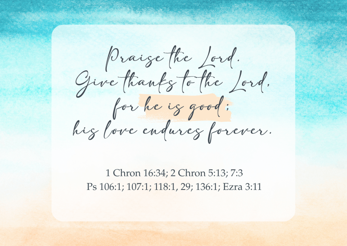 God is Good: A List of Scripture&nbsp;Verses